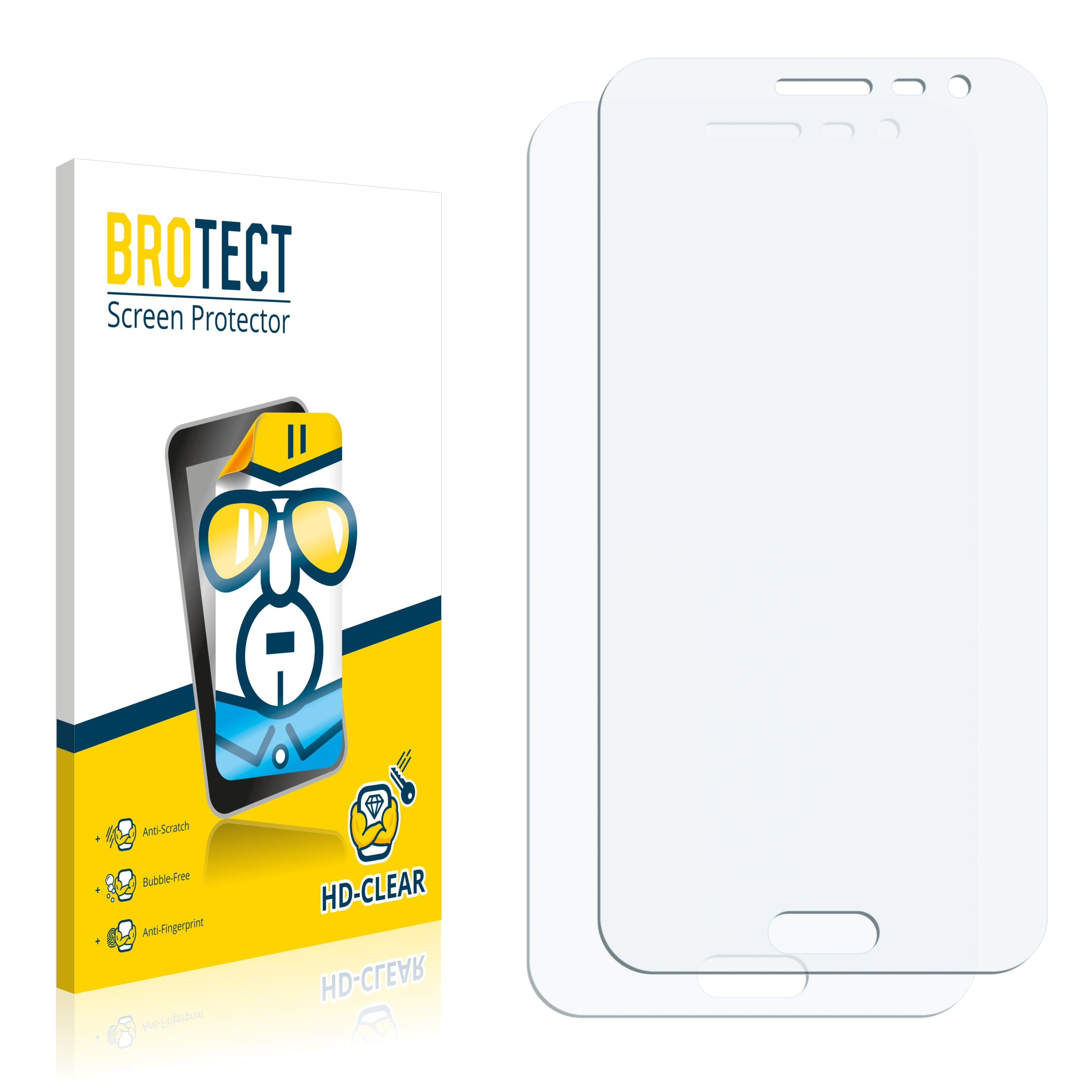 BROTECT 2x klare Schutzfolie(für J3 Samsung Galaxy 2015)