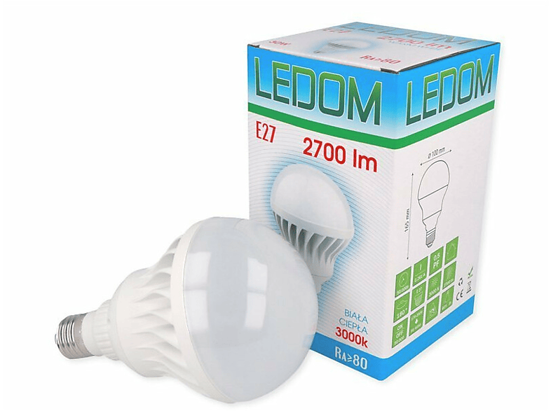 3x LED LED 2700 E27 LINE Warmweiß Ceramic LED lm 30W Leuchtmittel