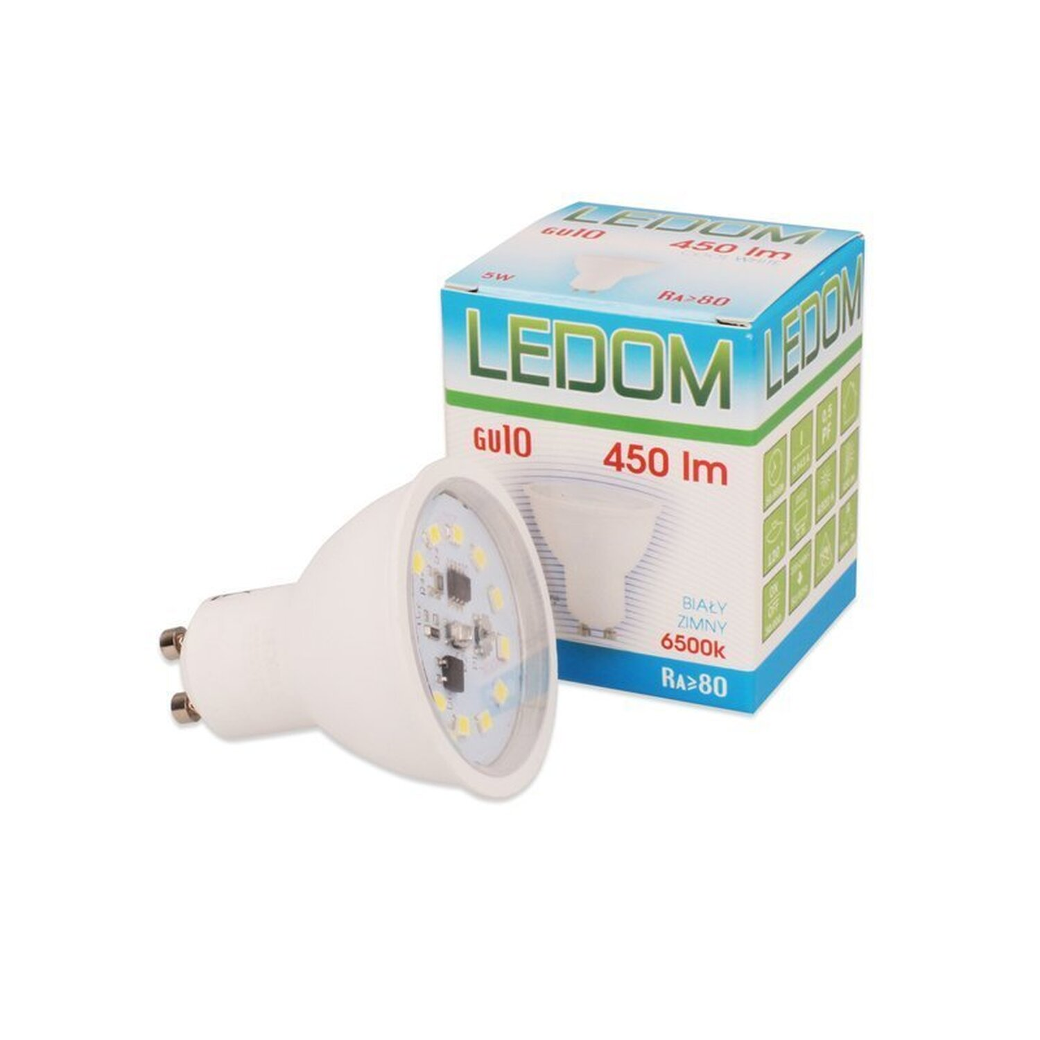 LED LINE 3 Stück GU10 450 5W Ø50 SMD LED Lumen Leuchtmittel Neutralweiß 220-240V