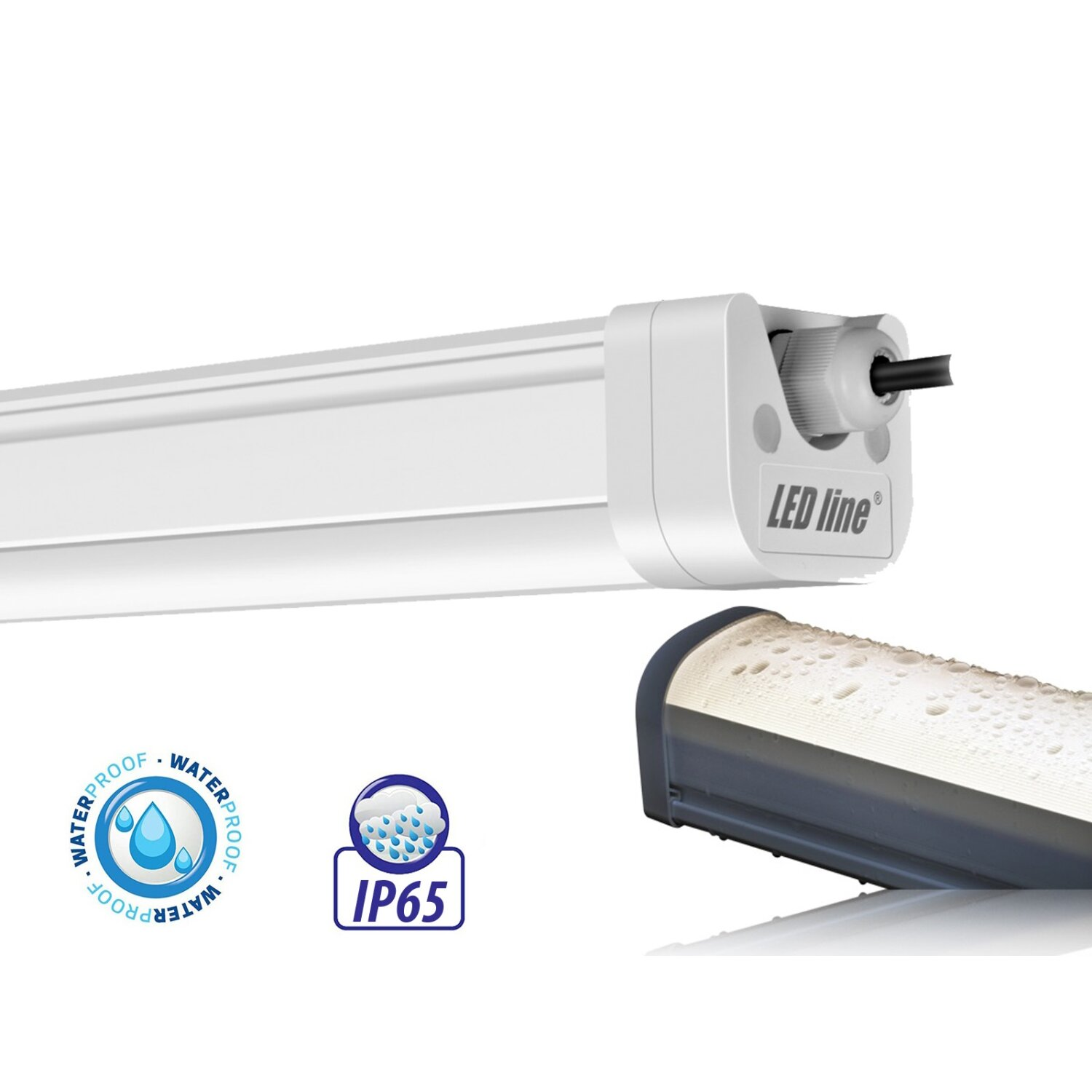6000 LINE lm LED 60W Leuchtmittel LED Neutralweiß IP65 150cm LED