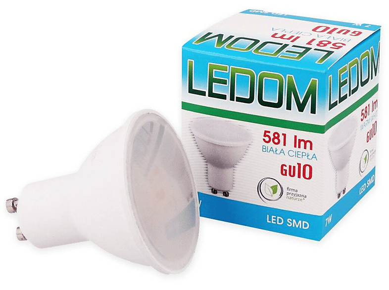 LED LINE 1x GU10 7W 581 Lumen Spot Strahler LED Leuchtmittel Warmweiß ...