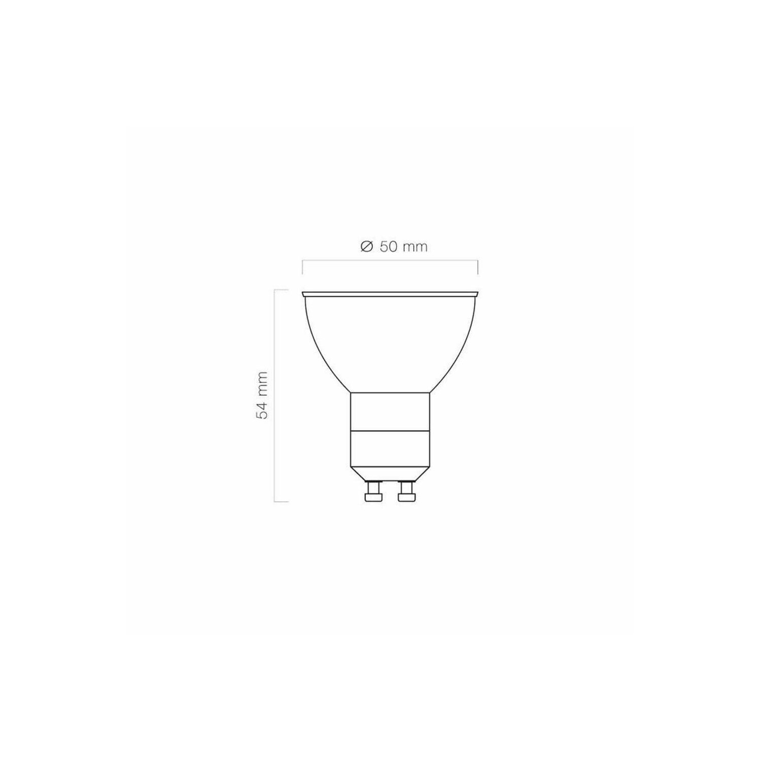 120° Leuchtmittel Warmweiß LED Lumen 3x GU10 1W LINE 80 LED SMD