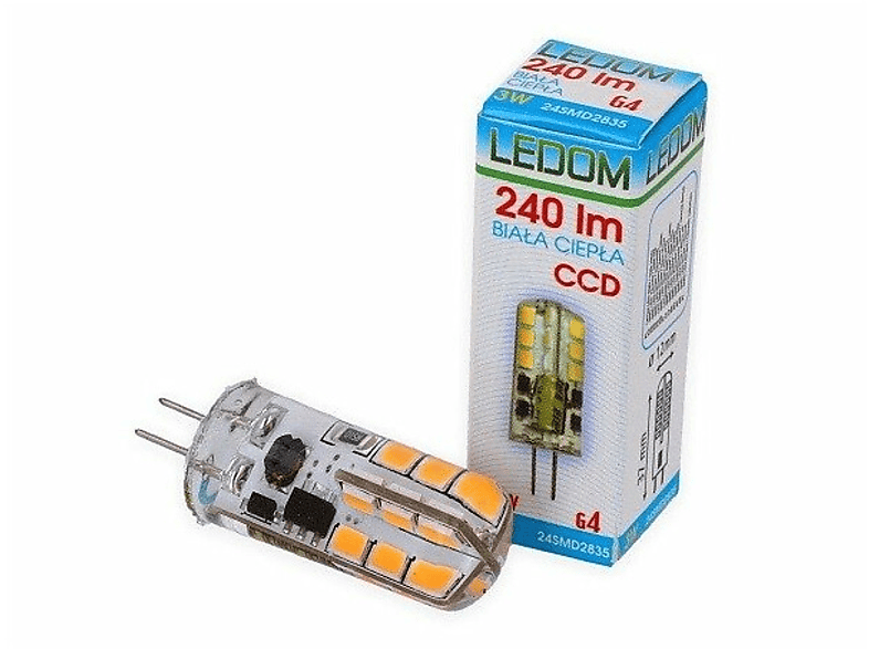 | Watt 10x 3 | Lumen LED Warmweiß Silikon | LINE 12V AC/DC LED G4| 240 | Leuchtmittel
