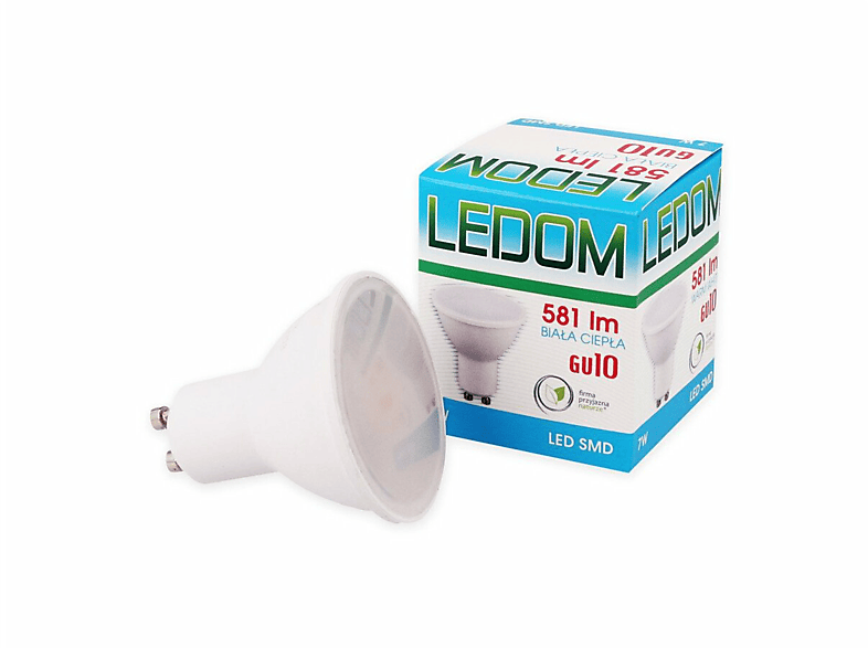 LED LINE GU10 Lumen Leuchtmittel Spot 10x Warmweiß Strahler 581 7W LED