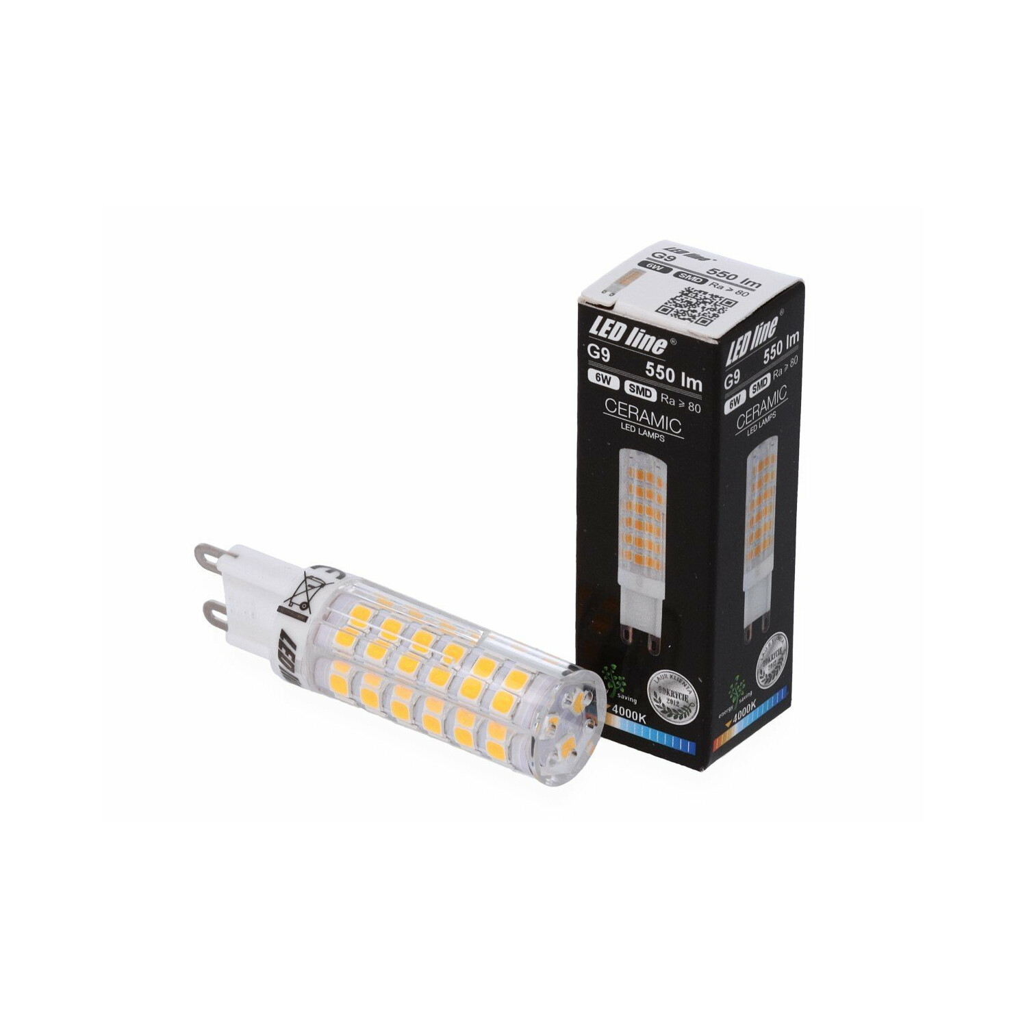 LINE LED Pack 6W G9 LED 2er Lumen LED Neutralweiß Leuchtmittel 550