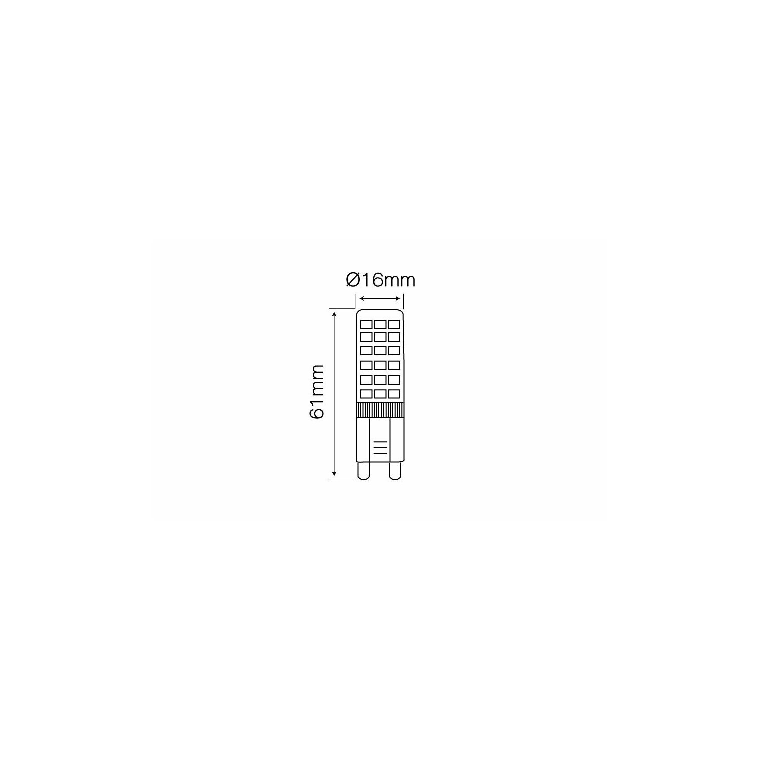 LED Neutralweiß 2er LED Lumen LINE Pack Leuchtmittel LED 6W G9 550