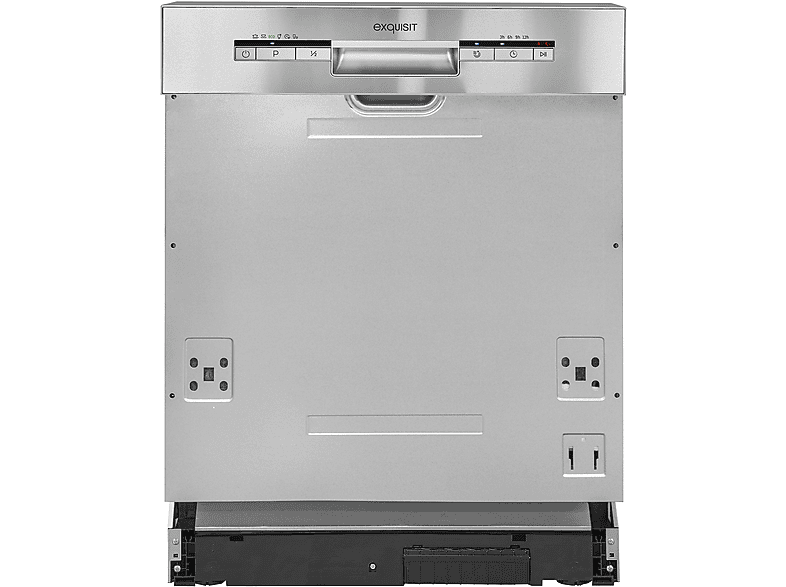 EXQUISIT EGSP1012-EB-030E inox Geschirrspüler (vollintegrierbar (Besteckkorb, 598 mm breit, 49 dB (A), E)