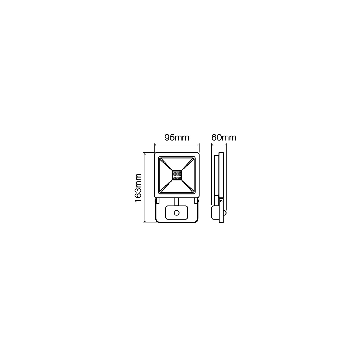 IP65 LED Bewegungsmelder LINE IP65 10W mit 800lm LED Strahler