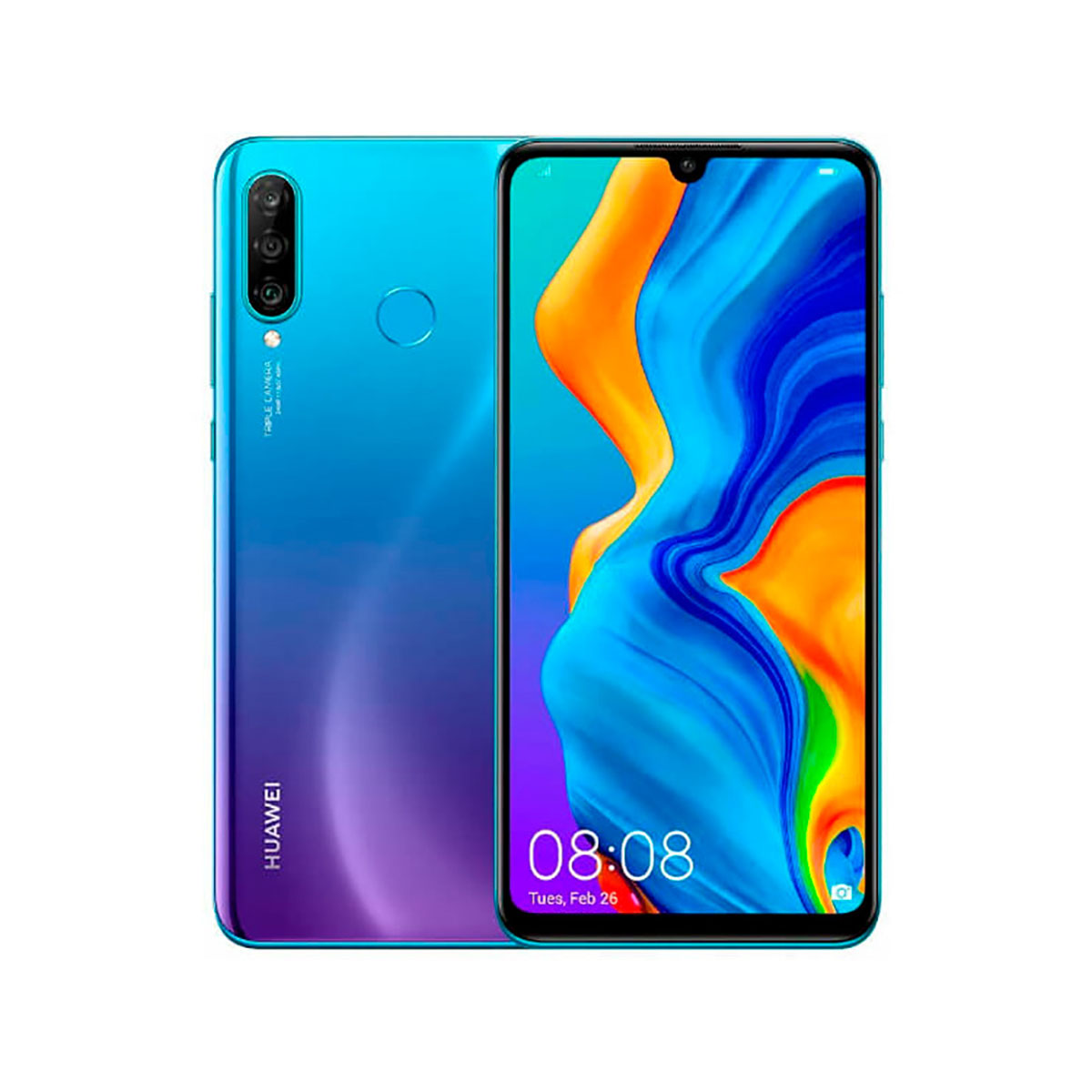 Móvil - P30 Lite HUAWEI, Azul, 256 GB, 6 GB, 6,15 ", Full HD+, Hisilicon Kirin 710 3340 mAhmAh