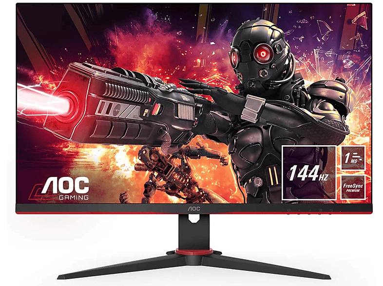 AOC 27G2AE/BK 27 Zoll Full-HD Gaming Monitor (1 ms Reaktionszeit , 144 Hz , 60 Hz nativ)