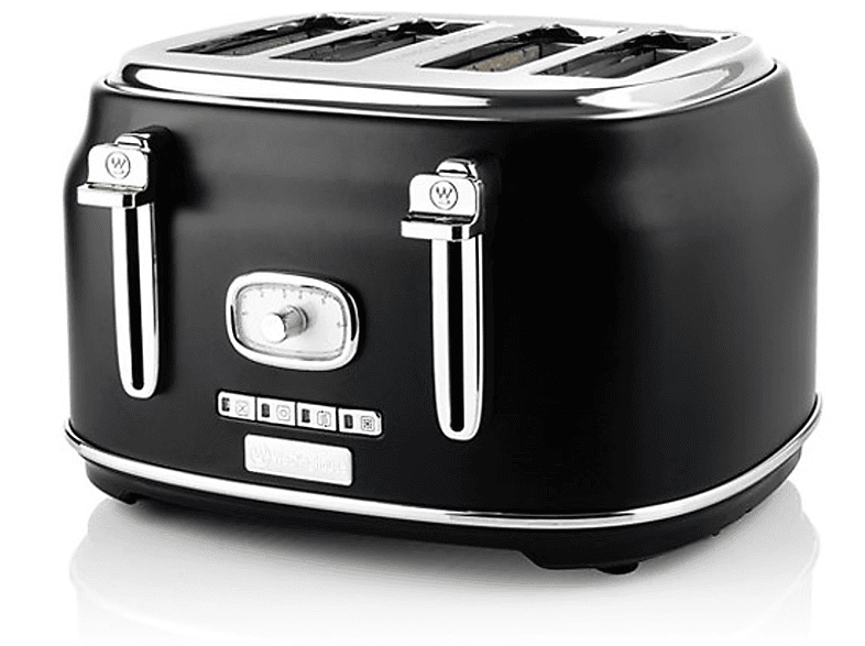 WESTINGHOUSE WKTTB809BK Toaster schwarz (1750 Watt, Schlitze 4
