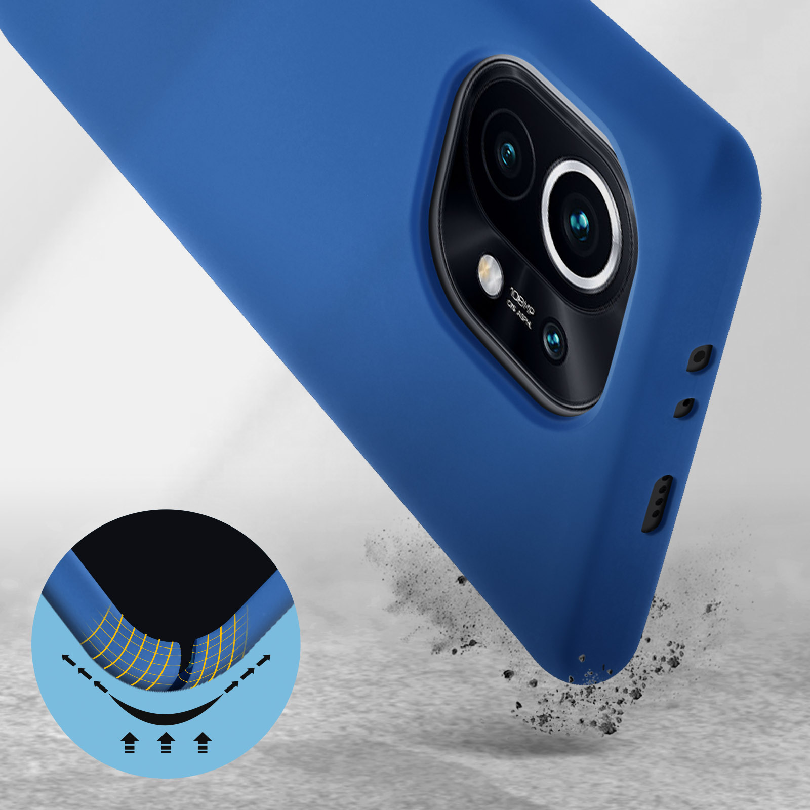 AVIZAR Fast Series, Xiaomi Xiaomi, 11, Mi Blau Backcover