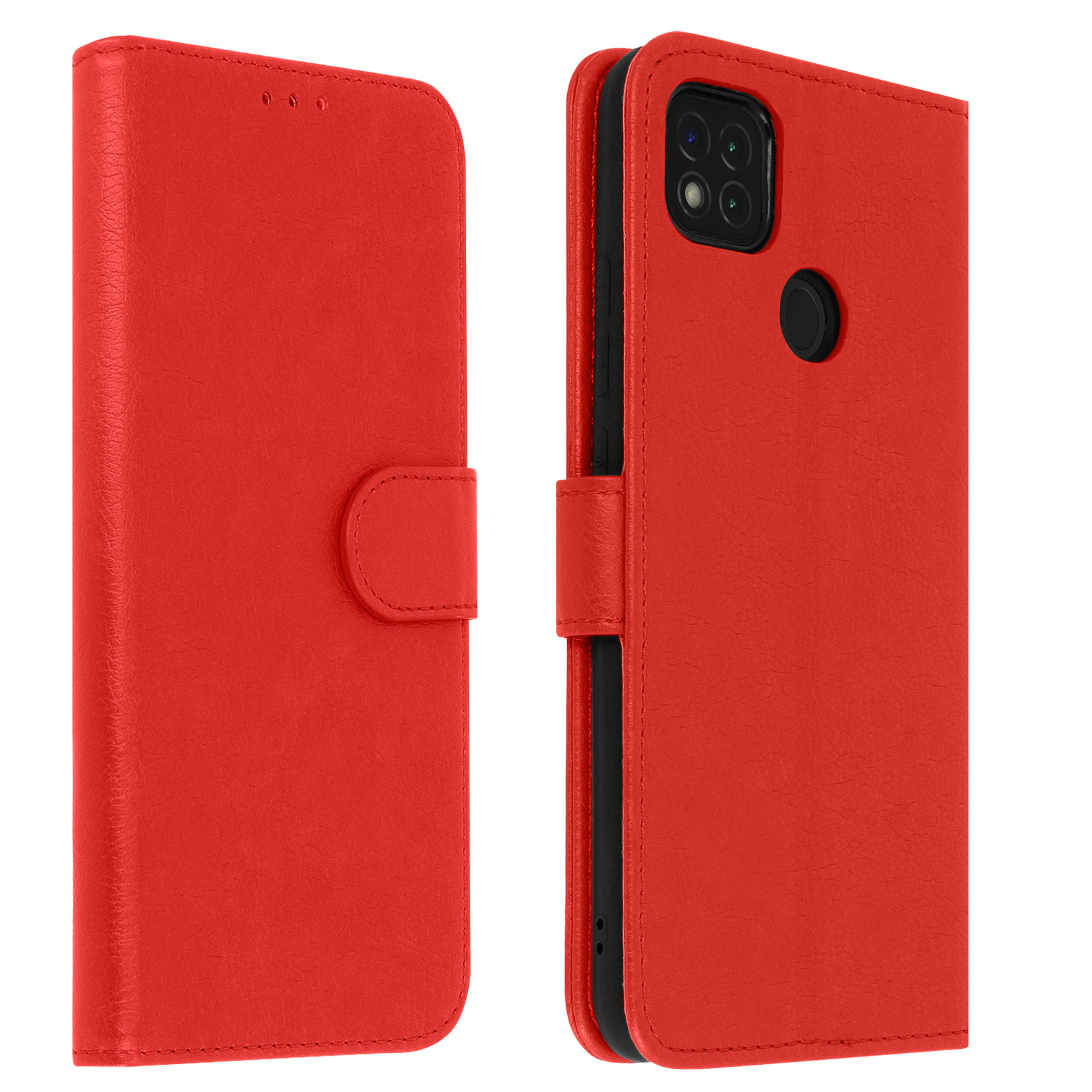 9C, Rot Xiaomi, AVIZAR Bookcover, Redmi Series, Chester