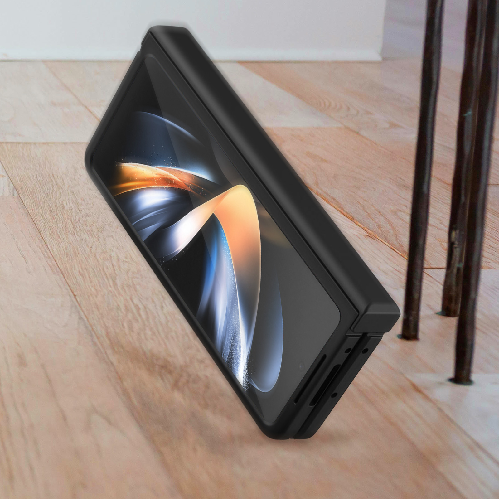 flexiblem AVIZAR Z Bildschirmfolie 4, Fold Backcover, Schwarz Galaxy Series, mit ntegralschutz Samsung,