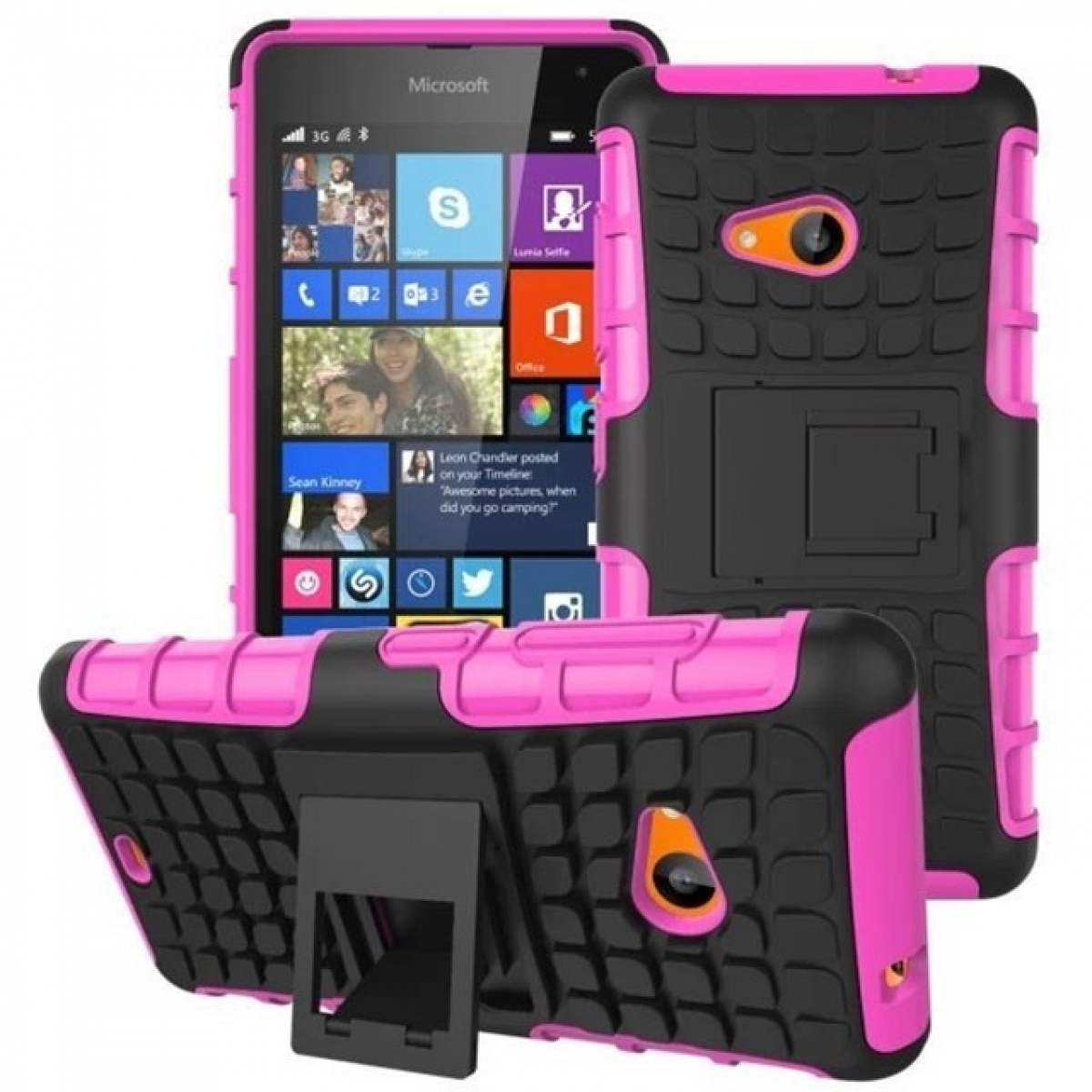 CASEONLINE 2i1, Backcover, Microsoft, Lumia Pink 535
