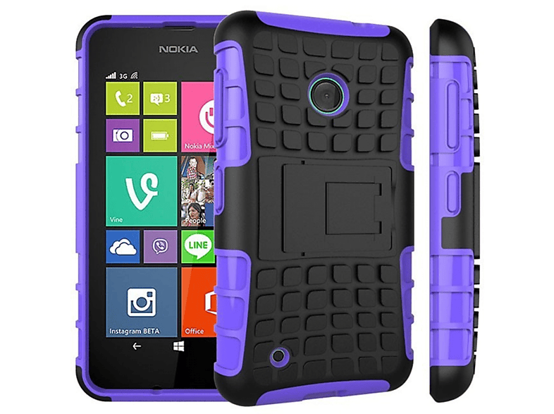 Violett 530, Nokia, CASEONLINE 2i1, Backcover, Lumia