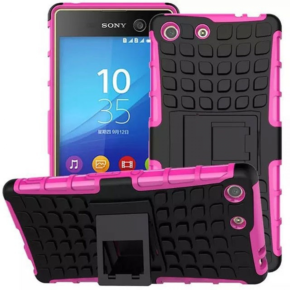 Xperia M5, CASEONLINE Sony, 2i1, Backcover, Pink