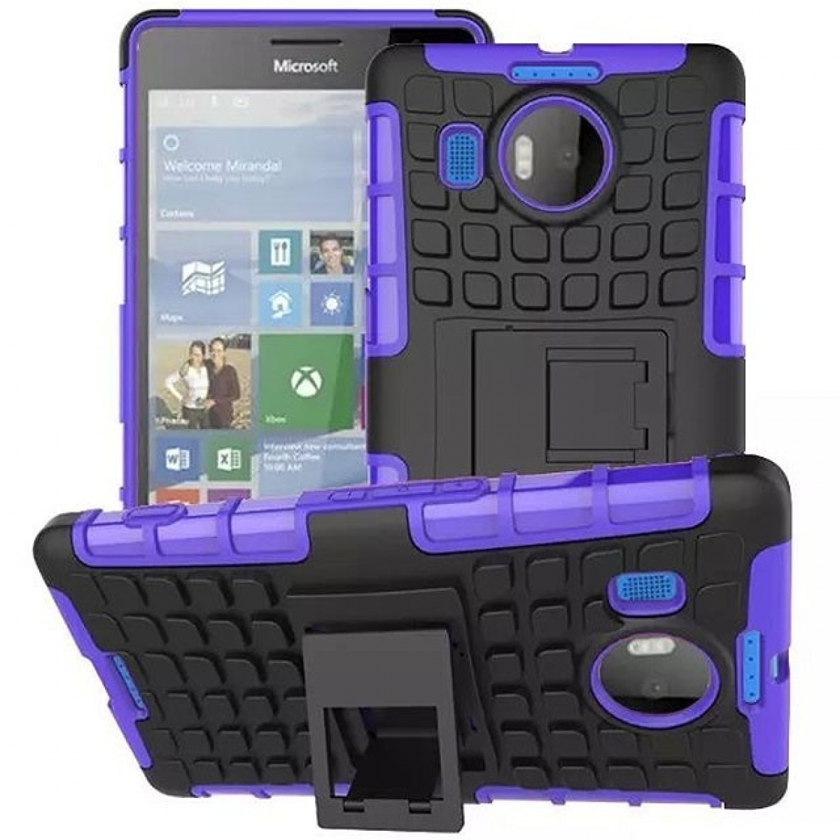 Backcover, 2i1, CASEONLINE Microsoft, Violett 950XL, Lumia