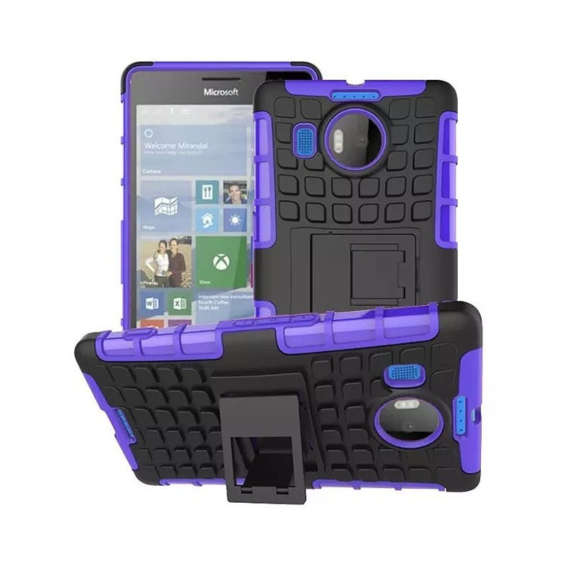 CASEONLINE 2i1, Lumia Backcover, Violett Microsoft, 950XL