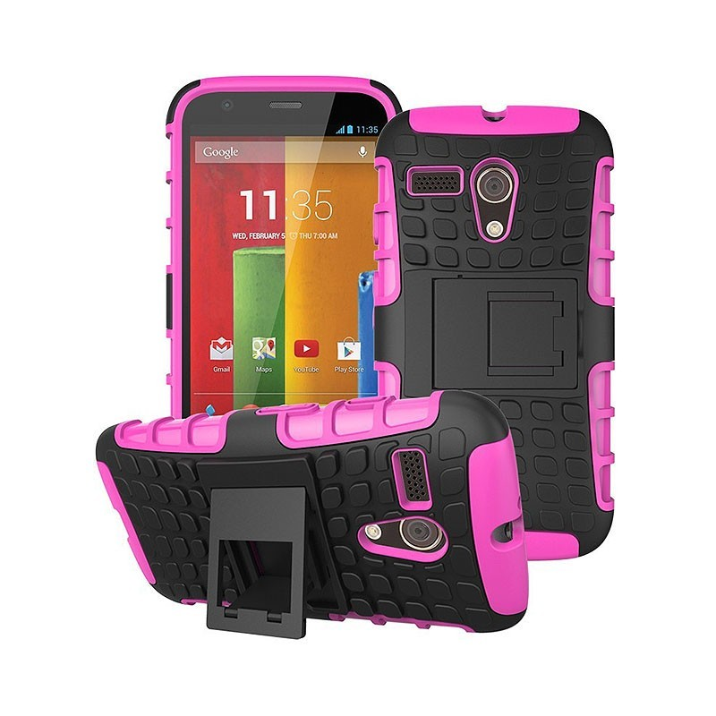 G, Pink Moto Backcover, Motorola, 2i1, CASEONLINE