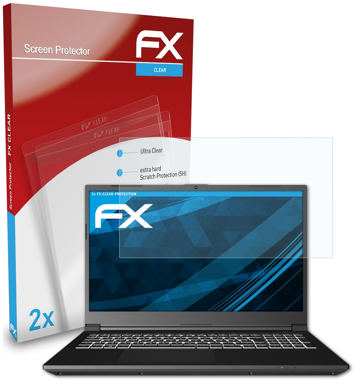 Displayschutz(für Focus 15) XMG FX-Clear 2x ATFOLIX