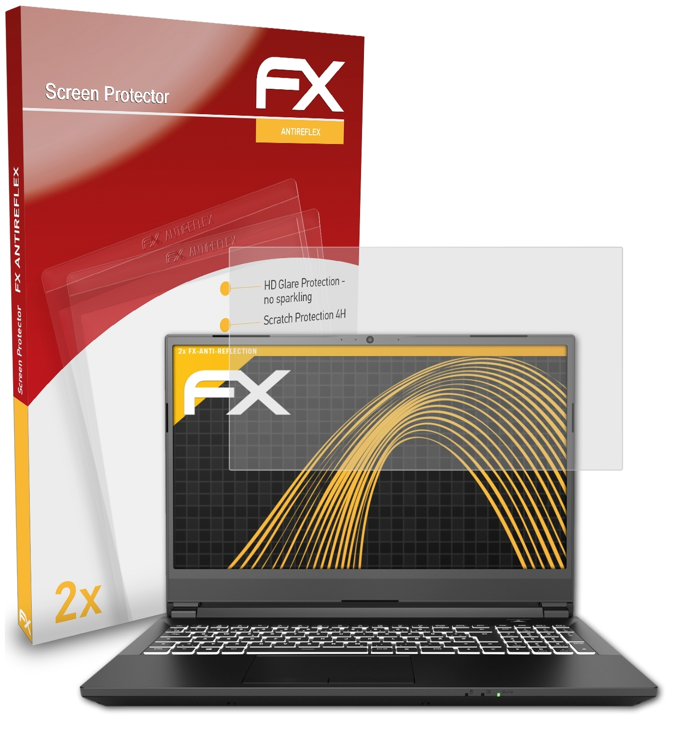 Apex ATFOLIX 2x Displayschutz(für 15) XMG FX-Antireflex