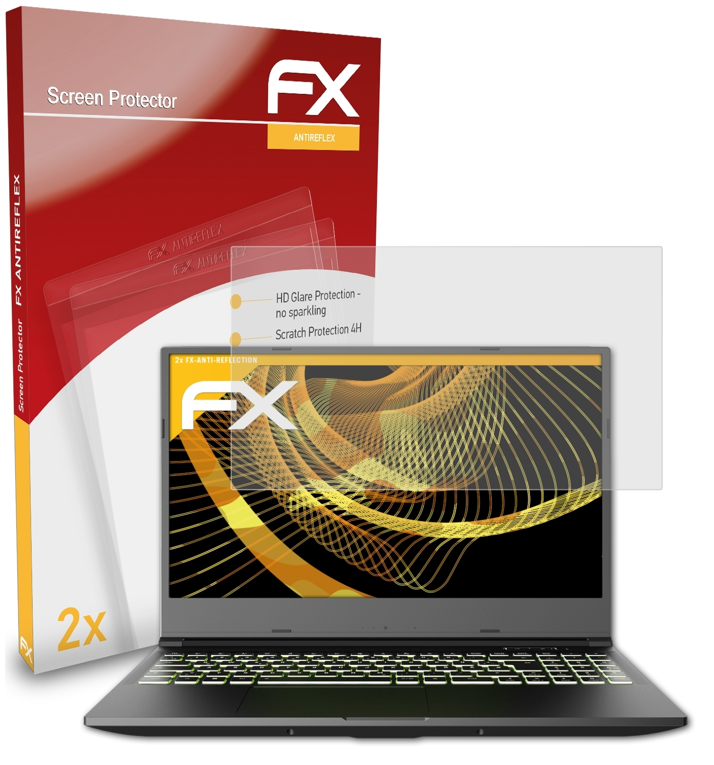 2x Displayschutz(für XMG ATFOLIX Core FX-Antireflex (M20)) 15