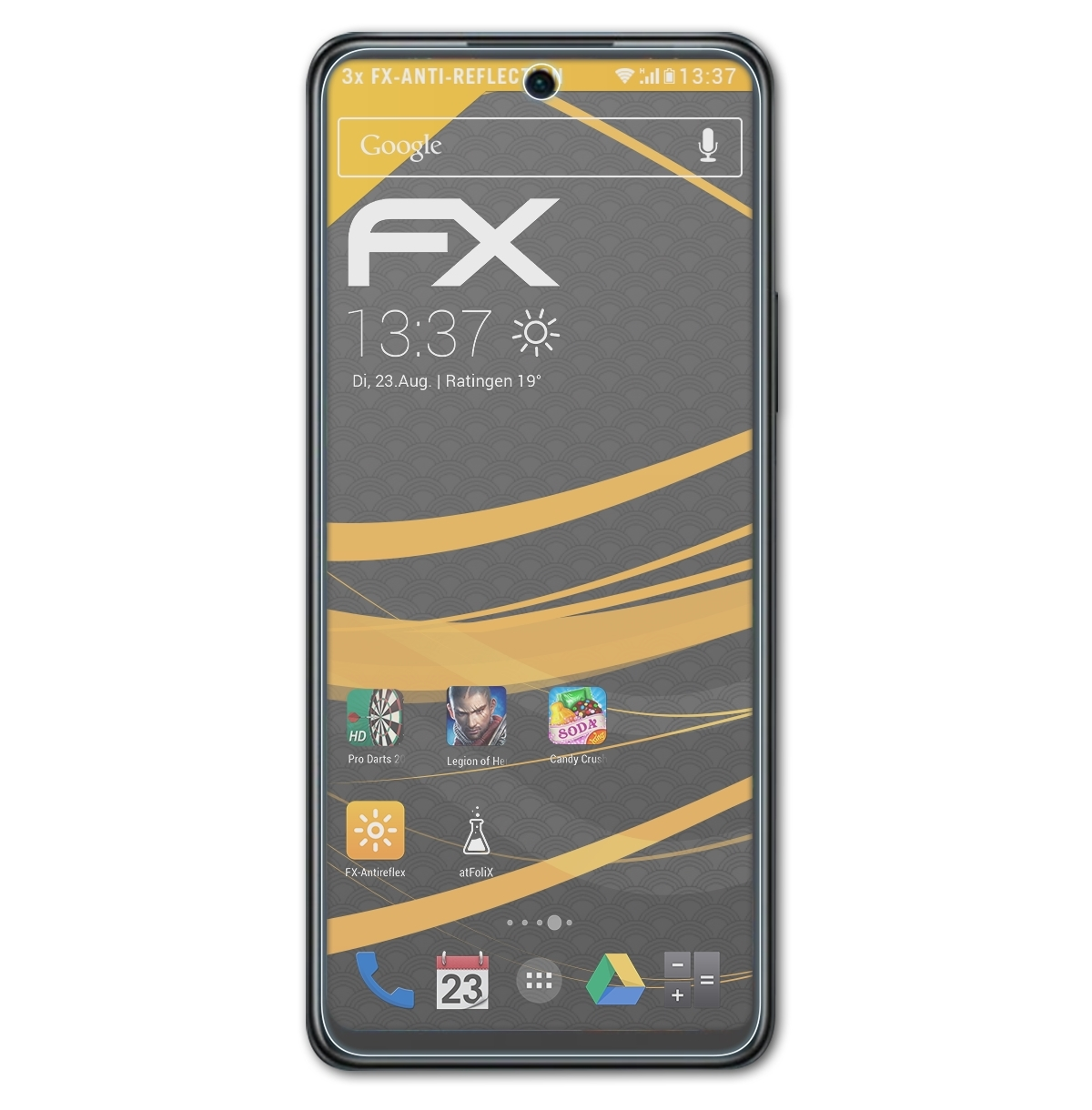 ATFOLIX 3x FX-Antireflex Zero Infinix Displayschutz(für 5G)