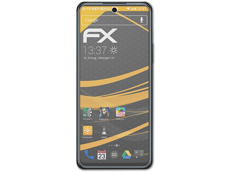 ATFOLIX 3x FX-Antireflex Displayschutz(für Infinix Zero 5G)