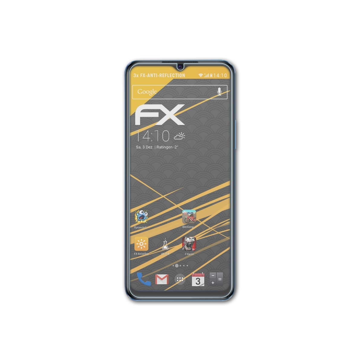 ATFOLIX 3x FX-Antireflex 5G) Vivo Displayschutz(für Y75