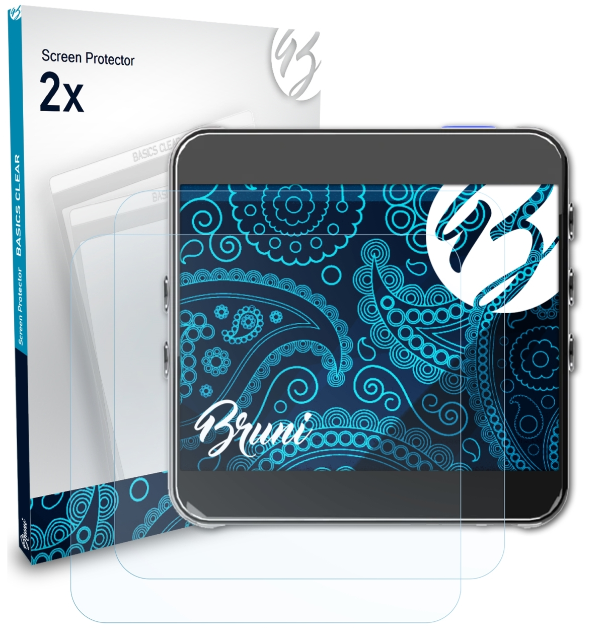 BRUNI 2x Basics-Clear Schutzfolie(für HiBy R2)
