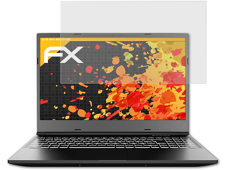ATFOLIX 2x FX-Antireflex Displayschutz(für XMG Core 15 (M21))