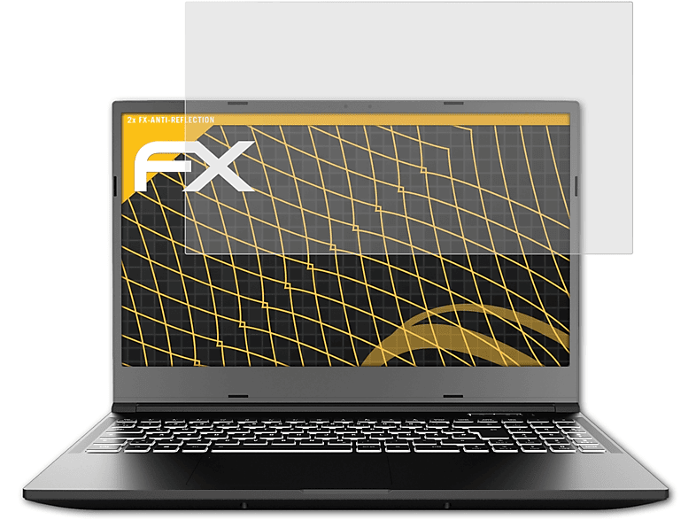 ATFOLIX 2x FX-Antireflex Displayschutz(für XMG Core 15 (E21))