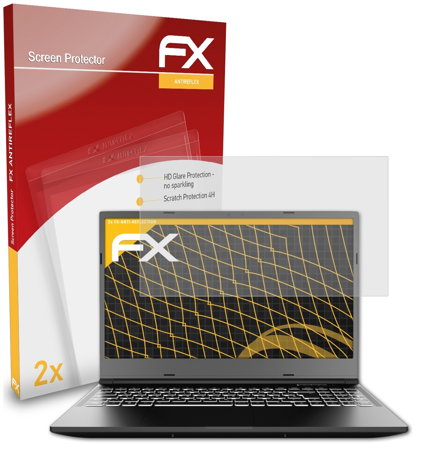 2x Core Displayschutz(für FX-Antireflex XMG 15 (E21)) ATFOLIX