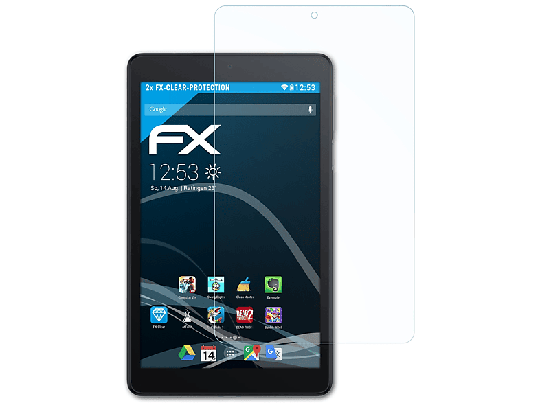 ATFOLIX 2x FX-Clear Displayschutz(für TCL (9048S)) Tab