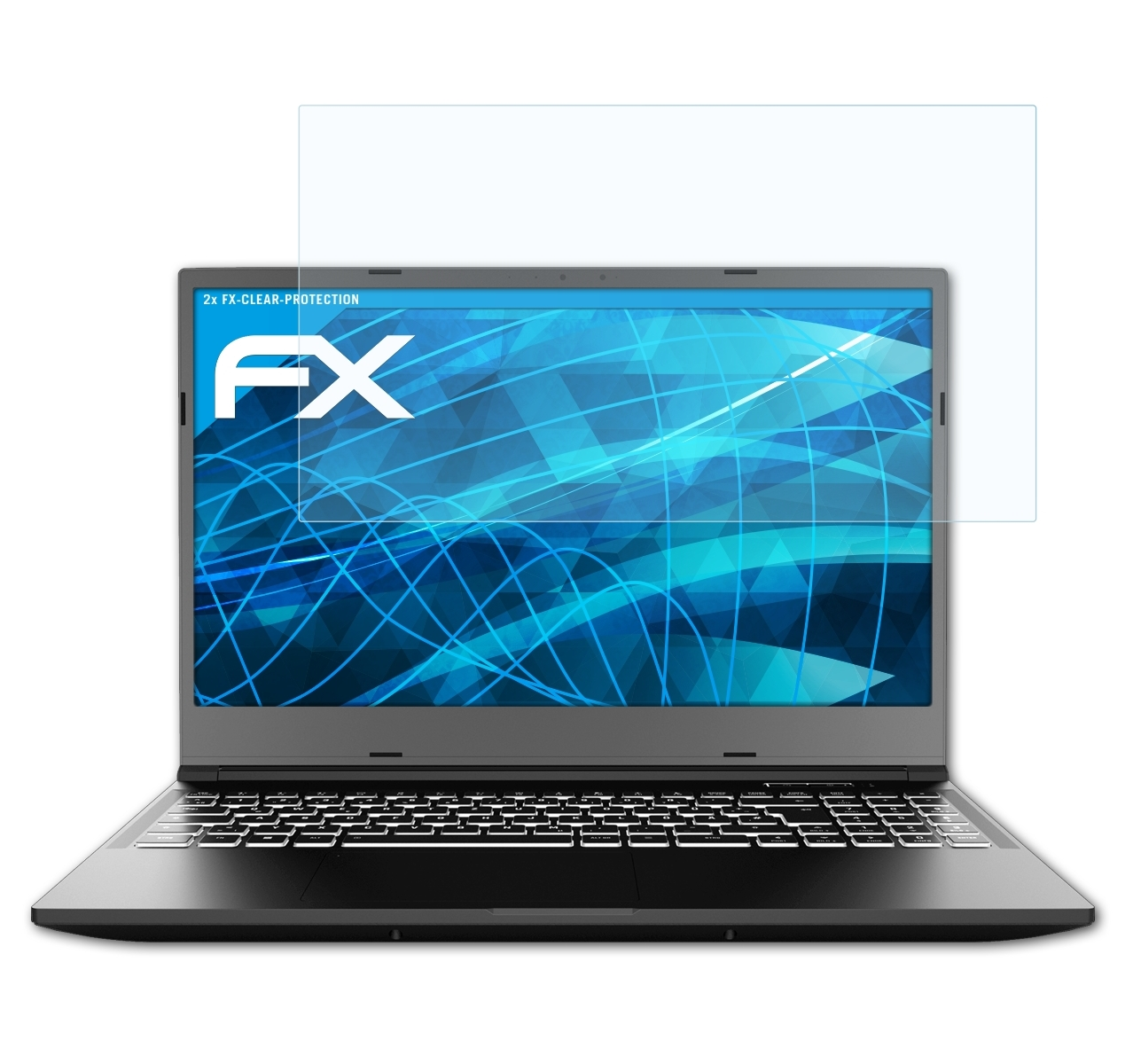 ATFOLIX 2x FX-Clear (M21)) XMG Displayschutz(für Core 15