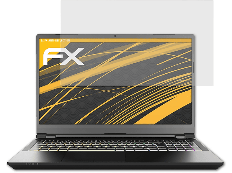 XMG 15) ATFOLIX 2x FX-Antireflex Pro Displayschutz(für