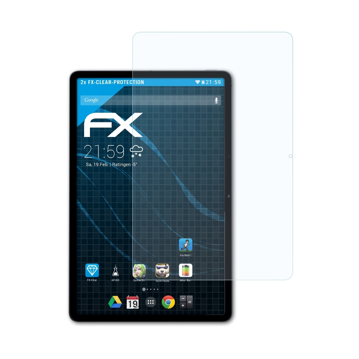 Oppo ATFOLIX 2x Displayschutz(für FX-Clear Pad)
