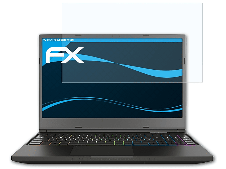 ATFOLIX 2x FX-Clear Displayschutz(für XMG Neo 15 (M21/E21))