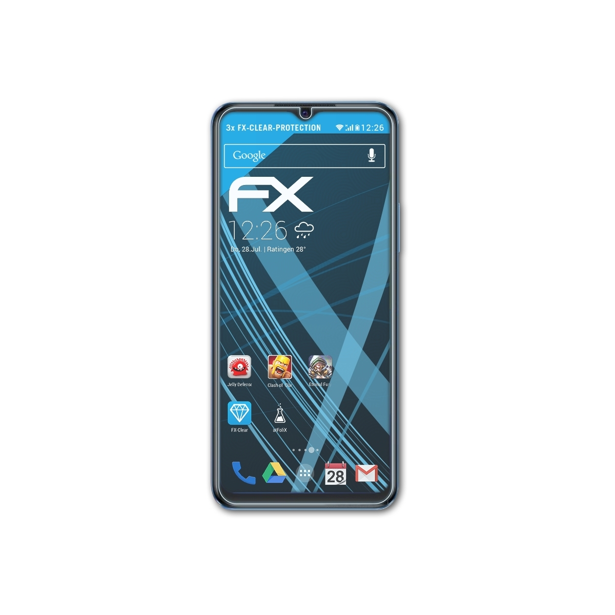 ATFOLIX 3x FX-Clear Y75 5G) Vivo Displayschutz(für