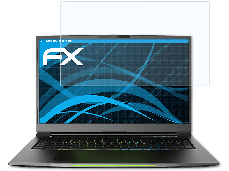 ATFOLIX 2x FX-Clear Displayschutz(für XMG Neo 17)