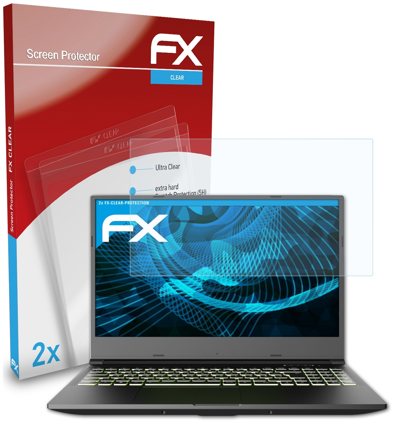 XMG ATFOLIX Displayschutz(für 2x 15 (M20)) Core FX-Clear