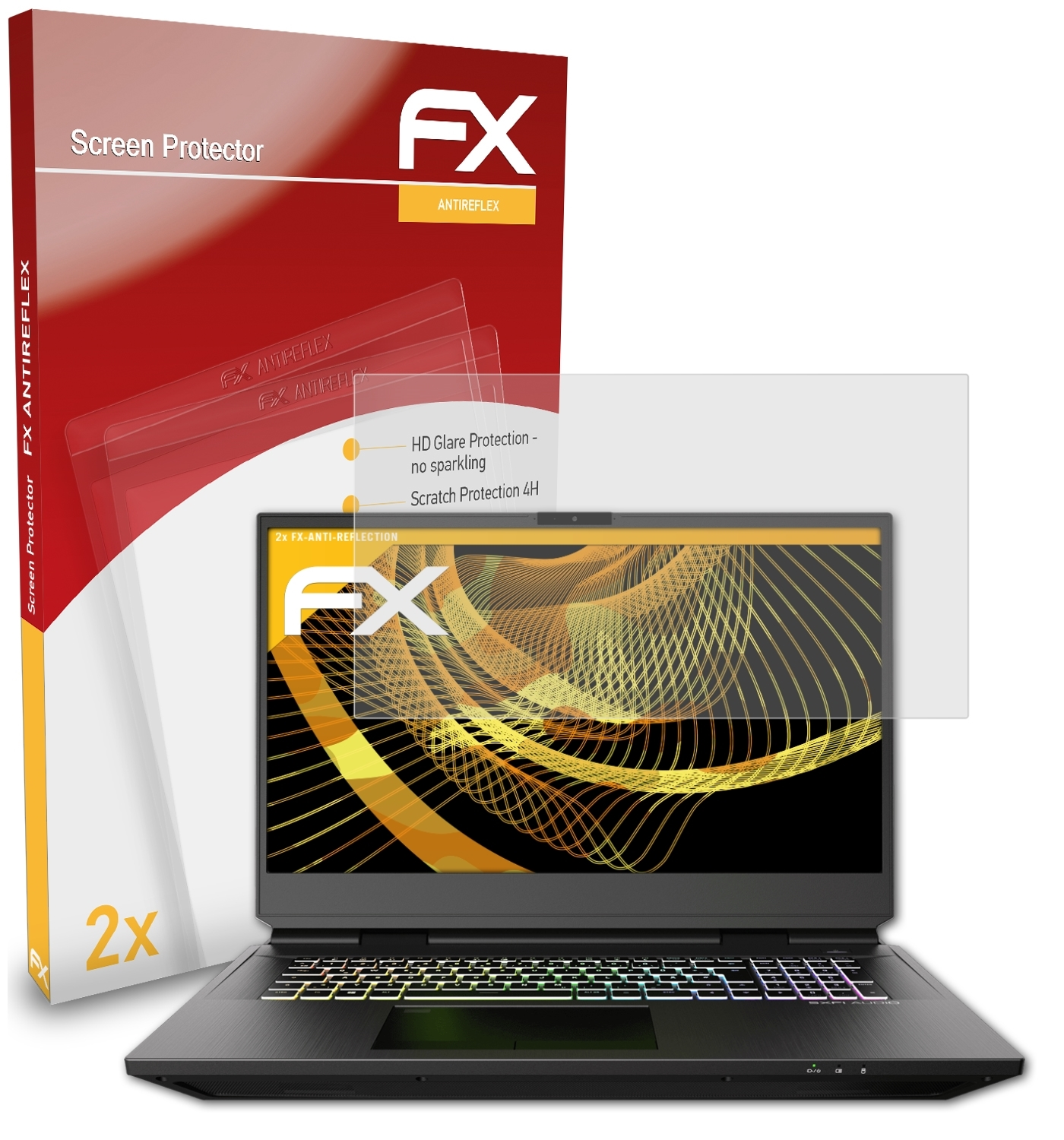 XMG 17) ATFOLIX Ultra Displayschutz(für 2x FX-Antireflex