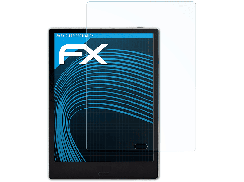 ATFOLIX 2x FX-Clear Displayschutz(für Onyx Boox Lomonosov)