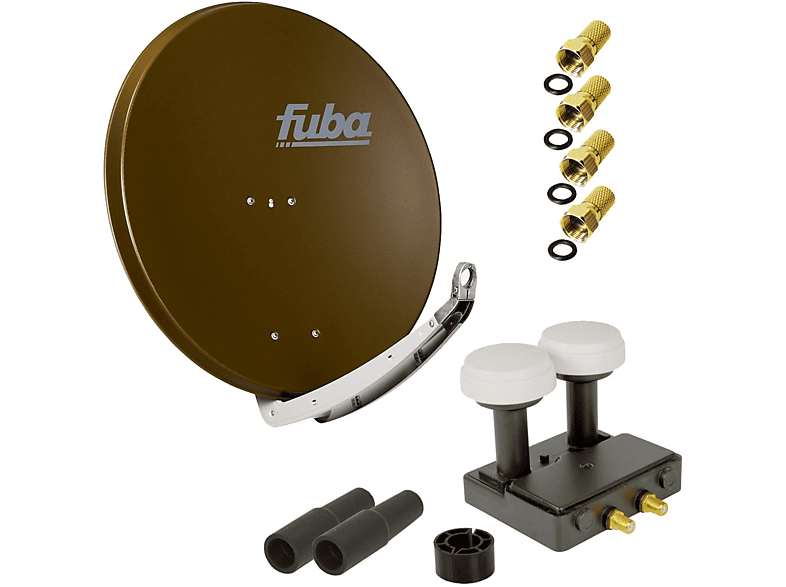 Fuba Satellitenschüssel 85cm + Quad LNB - Perfekter TV-Empfang