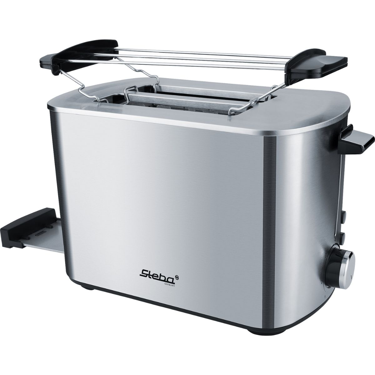20 Inox 2) Toaster Edelstahl Schlitze: (850 Watt, TO STEBA