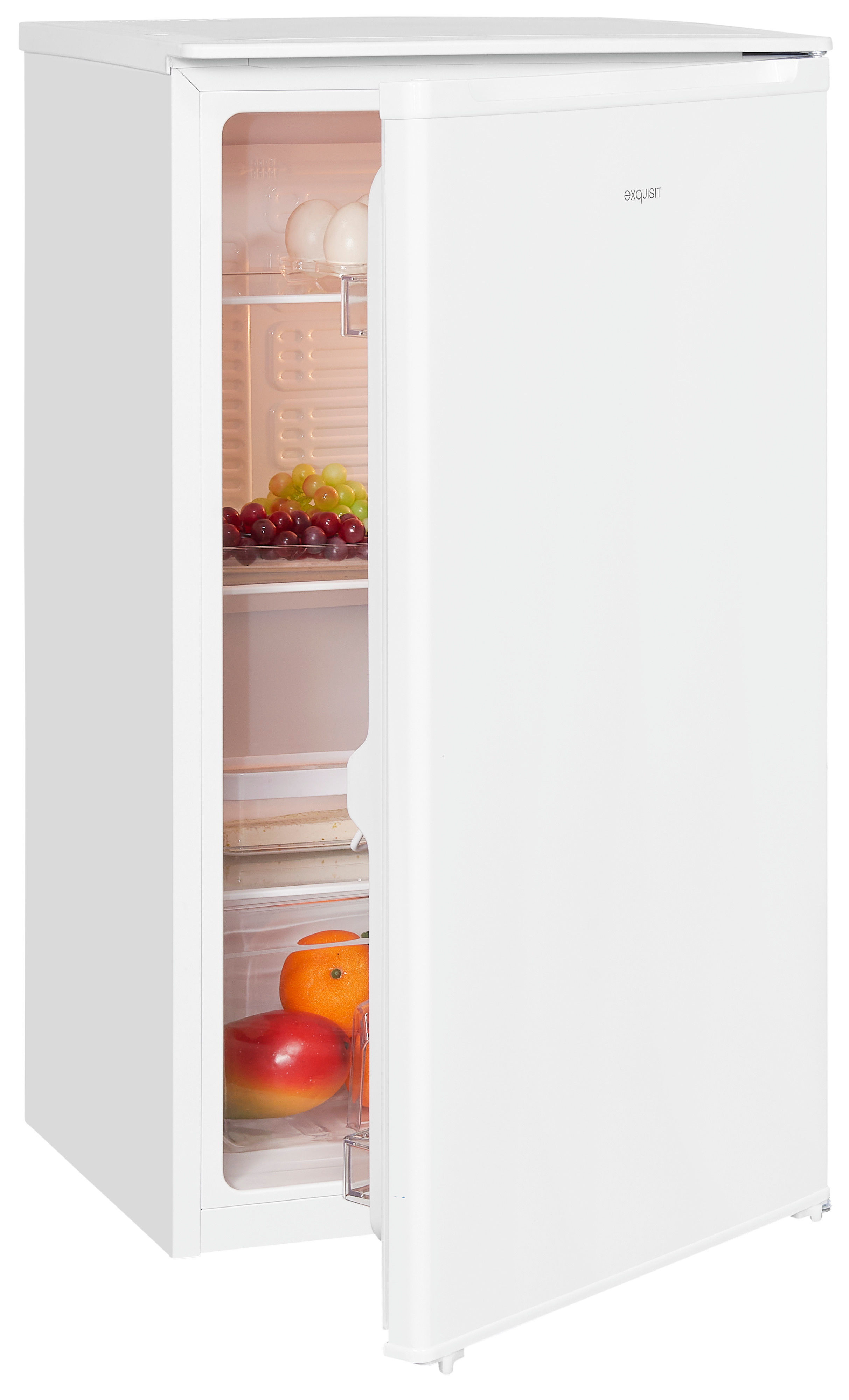 EXQUISIT KS116-V-041EW  Réfrigérateur-congélateur  - Pose libre  - Largeur 480 mm  - Hauteur 855 mm  - 88 l  