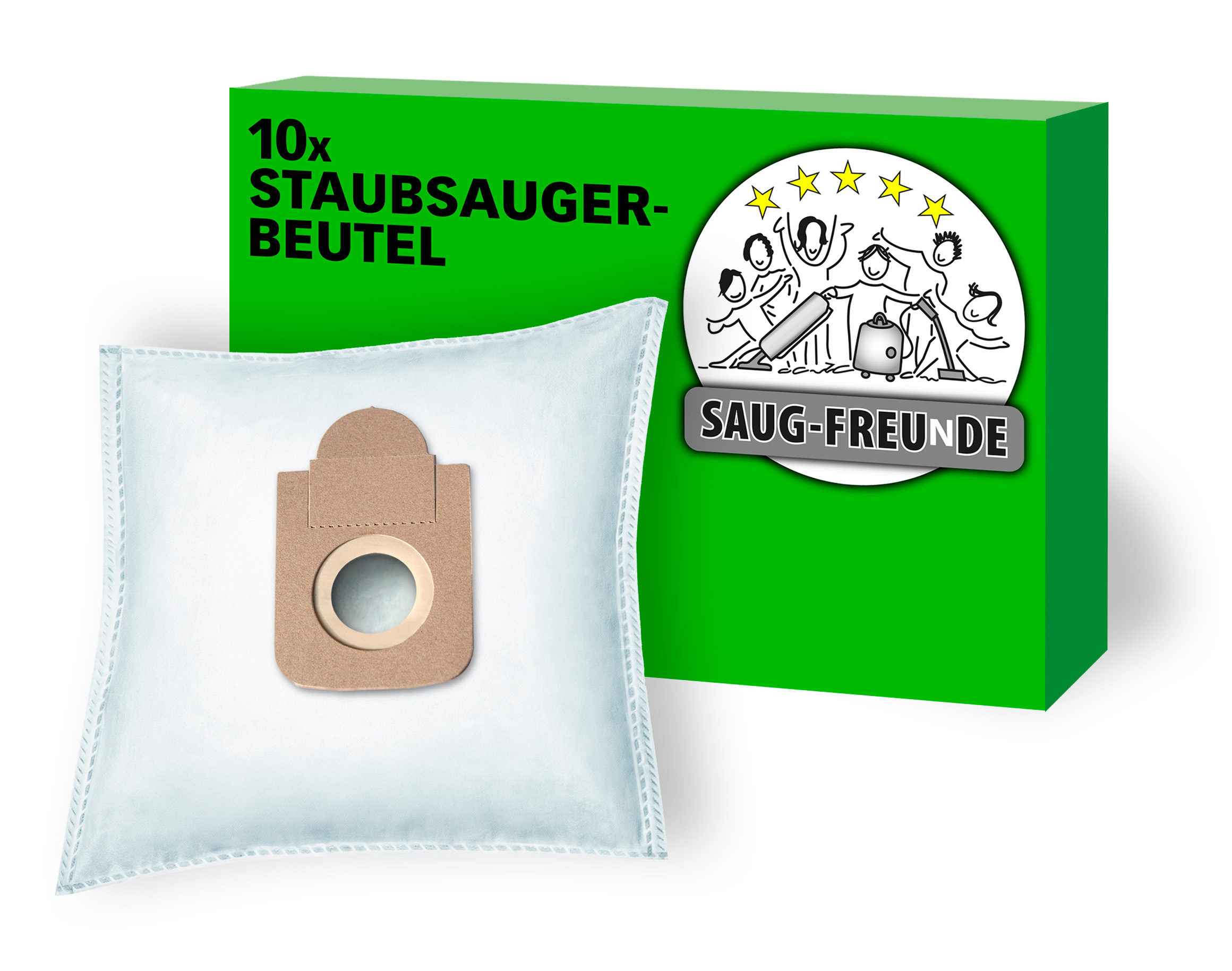 SAUG-FREUNDE Staubsaugerbeutel 10x