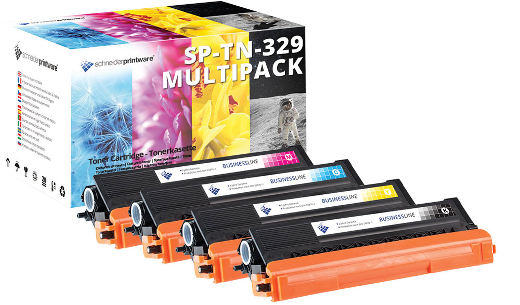 SCHNEIDERPRINTWARE TN-329 Set Toner Cartridge (TK-329) Mehrfarbig