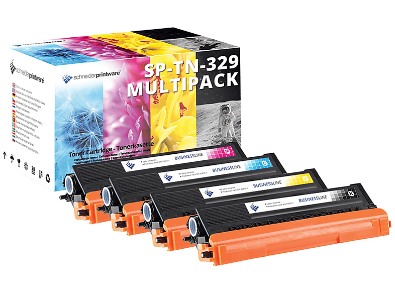 SCHNEIDERPRINTWARE TN-329 Set (TK-329) Cartridge Toner Mehrfarbig